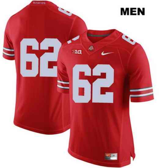 Brandon Pahl Ohio State Buckeyes Nike Authentic Mens Stitched  62 Red College Football Jersey Without Name Jersey